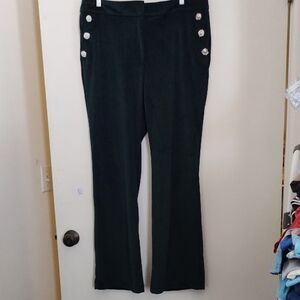 Green Flare Boot Cut Pants Jumpsuits